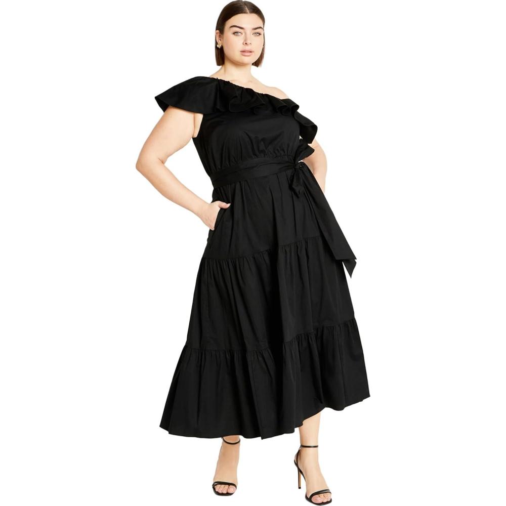 image:imageCity Chic Womens Plus Size Cocktail Dress FarrahBlack