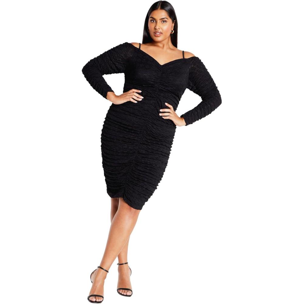 image:imageCity Chic Womens Plus Size Cocktail Dress  LoreleiBlack