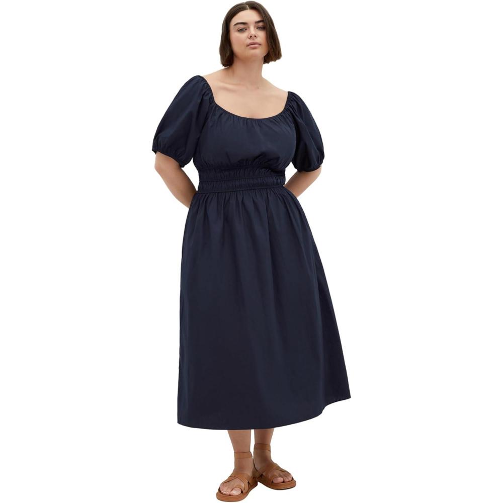 image:imageCity Chic Womens Plus Size Dress  Adelynn Balloon Sleeve MidiNavy