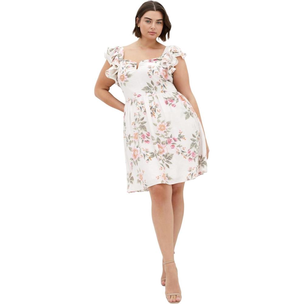 image:imageCity Chic Womens Plus Size Dress  Alma PrintElegant Floral Print