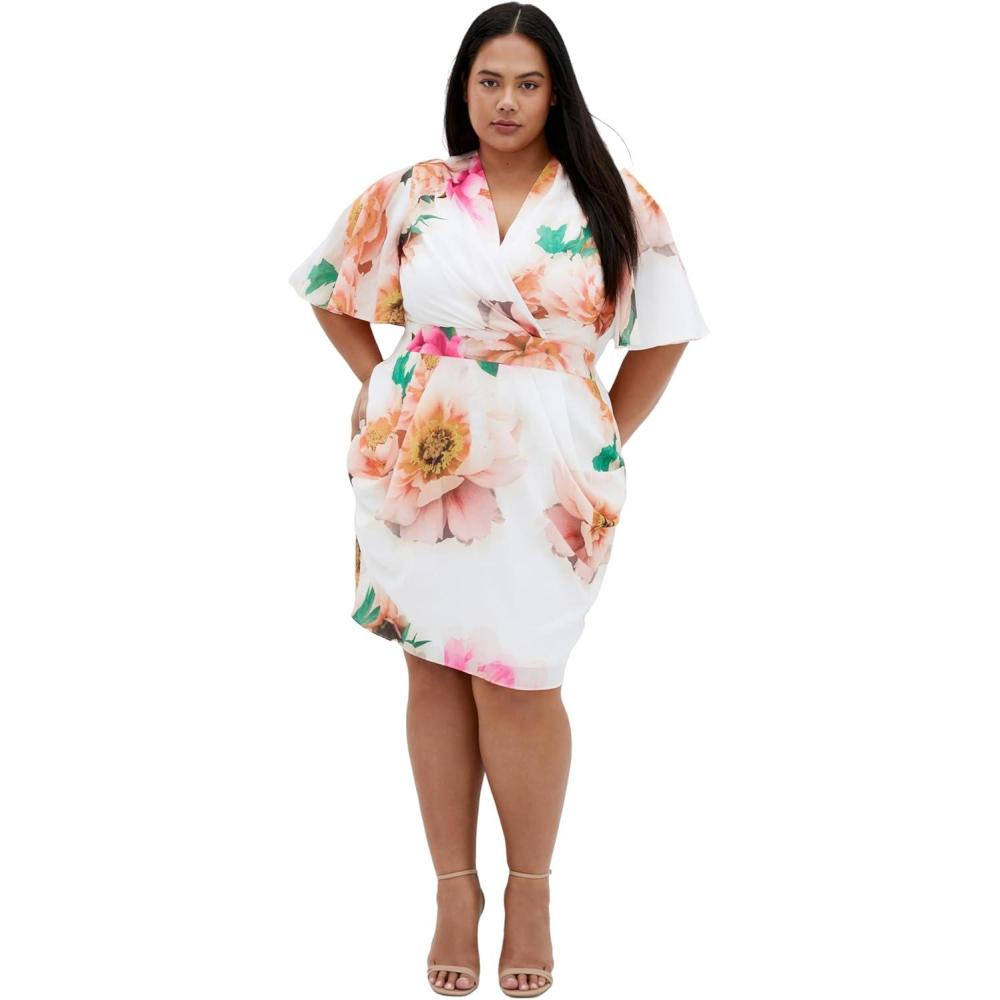 image:imageCity Chic Womens Plus Size Dress  Braelynn Floral MiniGarden Party
