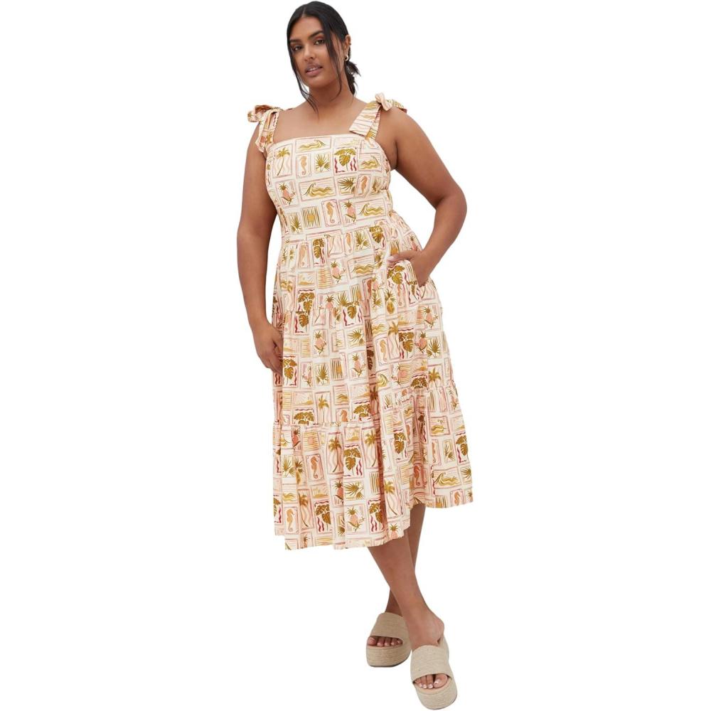 image:imageCity Chic Womens Plus Size Dress  Leila TropicsCool Tropics
