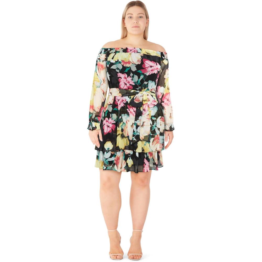 image:imageCity Chic Womens Plus Size Dress  OdessaBlack Bloom