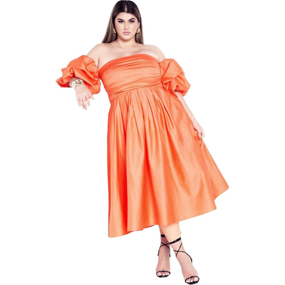 image:imageCity Chic Womens Plus Size Dress  RosaleeCoral