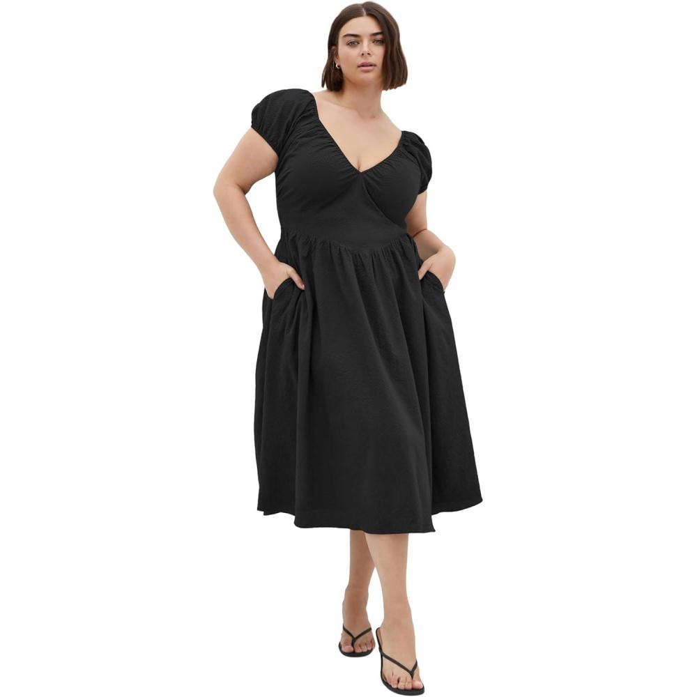 image:imageCity Chic Womens Plus Size Dress Shelby MidiBlack
