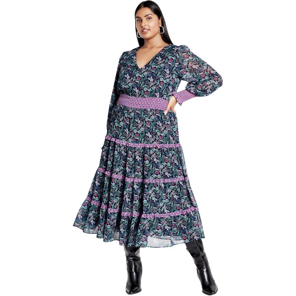 image:imageCity Chic Womens Plus Size Dress Gwendolyn PRTFlorentine