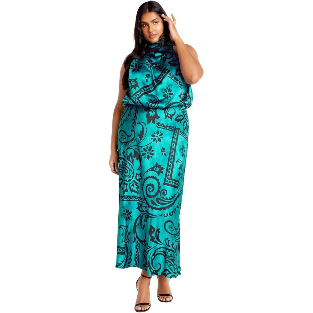 image:imageCity Chic Womens Plus Size Dress Perri PRTPeacock Paisley