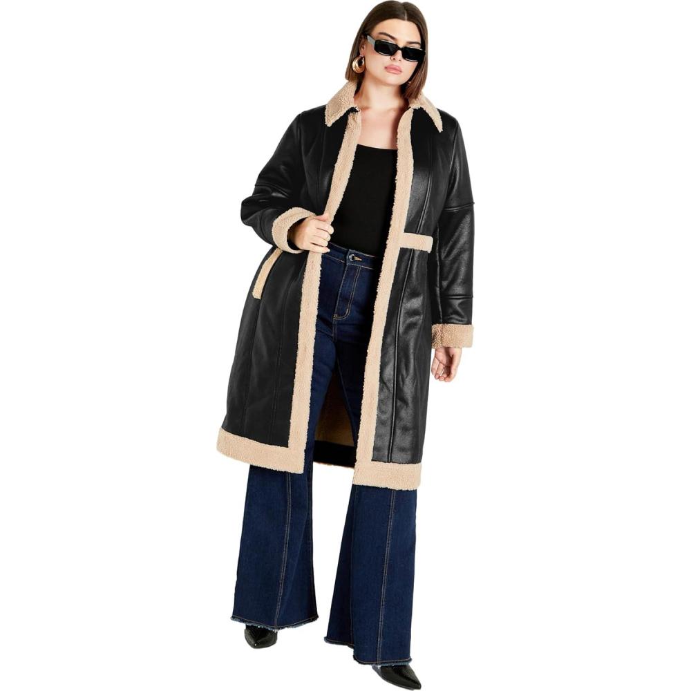 image:imageCity Chic Womens Plus Size Hayden CoatSand