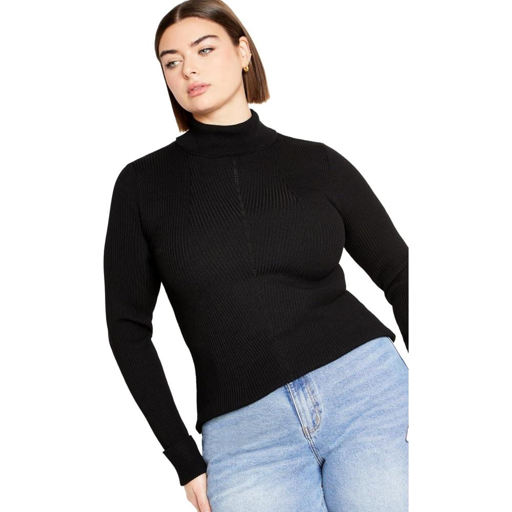 image:imageCity Chic Womens Plus Size Jumper KikiBlack