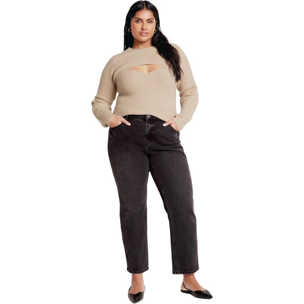 image:imageCity Chic Womens Plus Size Jumper RinaLatte Marle