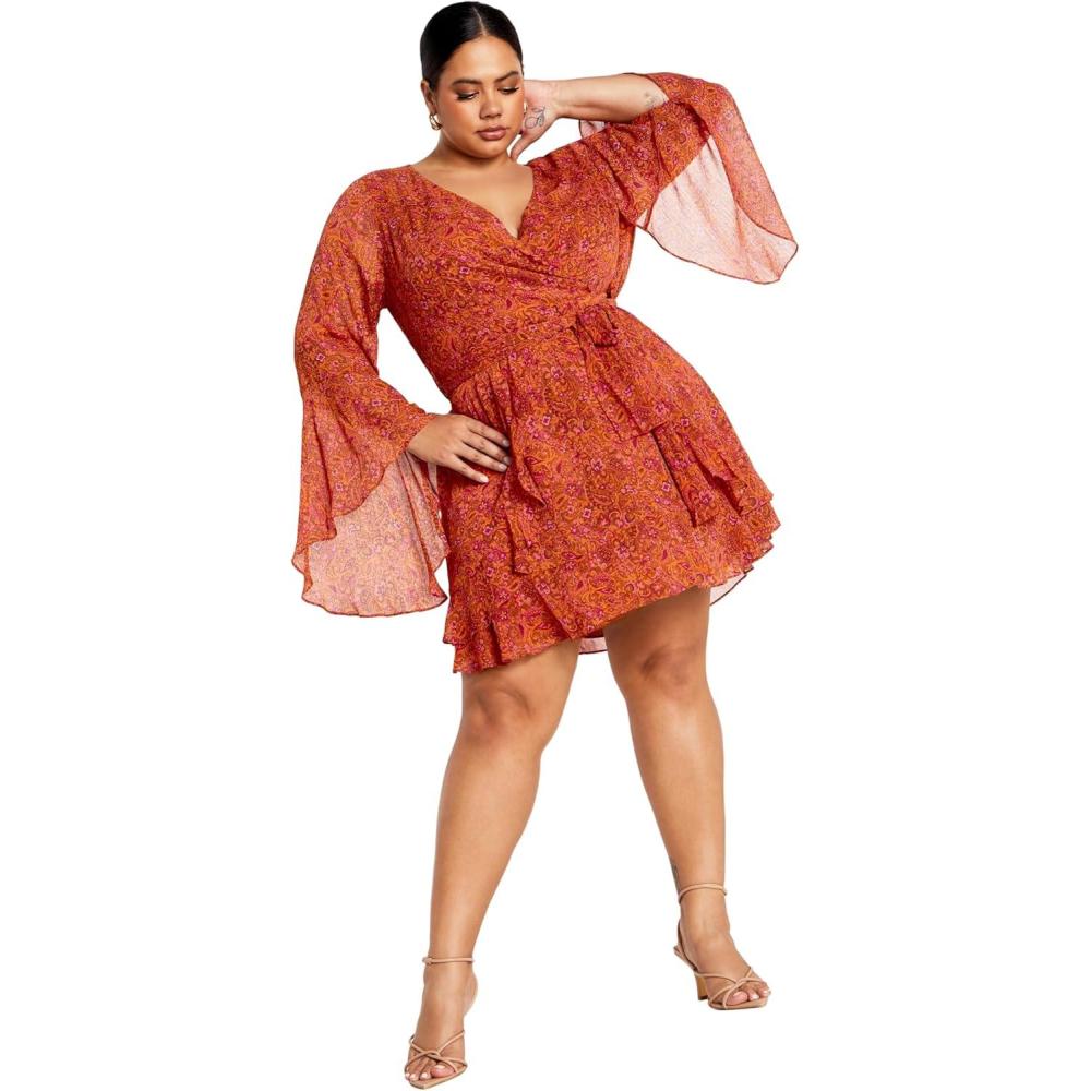 image:imageCity Chic Womens Plus Size Lexi DressRetro Paisley