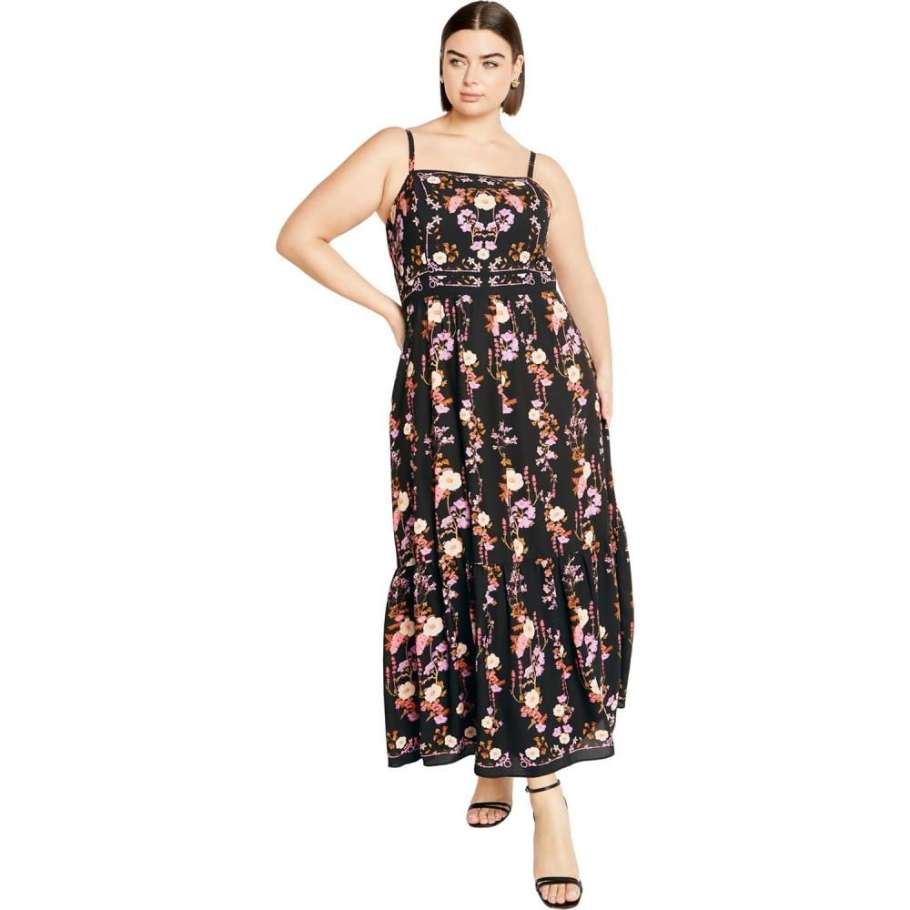 image:imageCity Chic Womens Plus Size Maxi Dress  Molly PrintBouquet