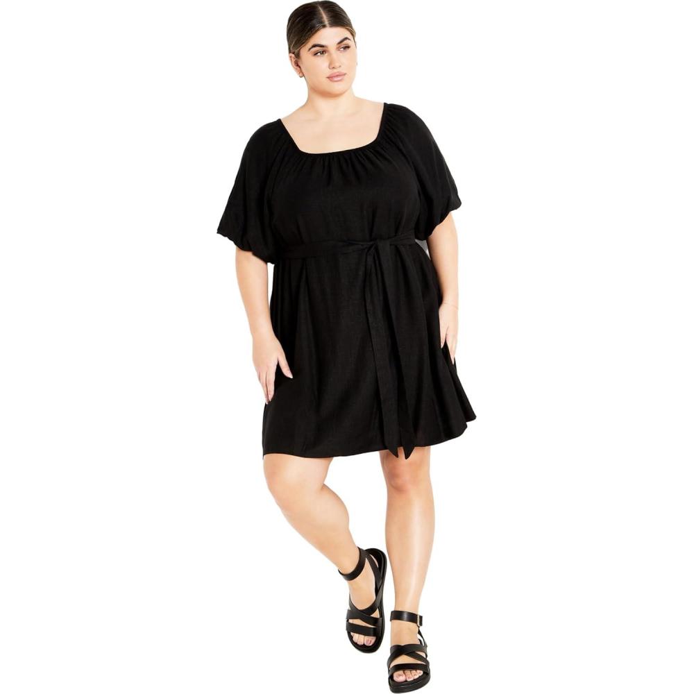 image:imageCity Chic Womens Plus Size Uptown Mini DressBlack