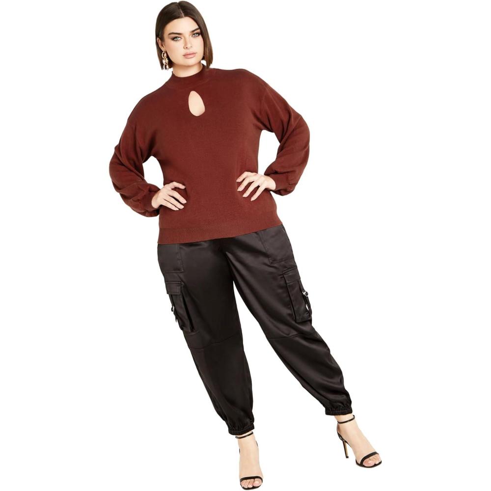 image:imageCity Chic Womens Size SweaterEvelyn Sand 20 PlusSienna