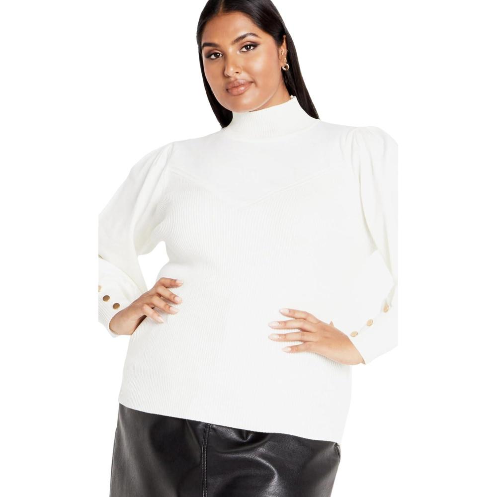 image:imageCity Chic Womens Sofia SweaterCream
