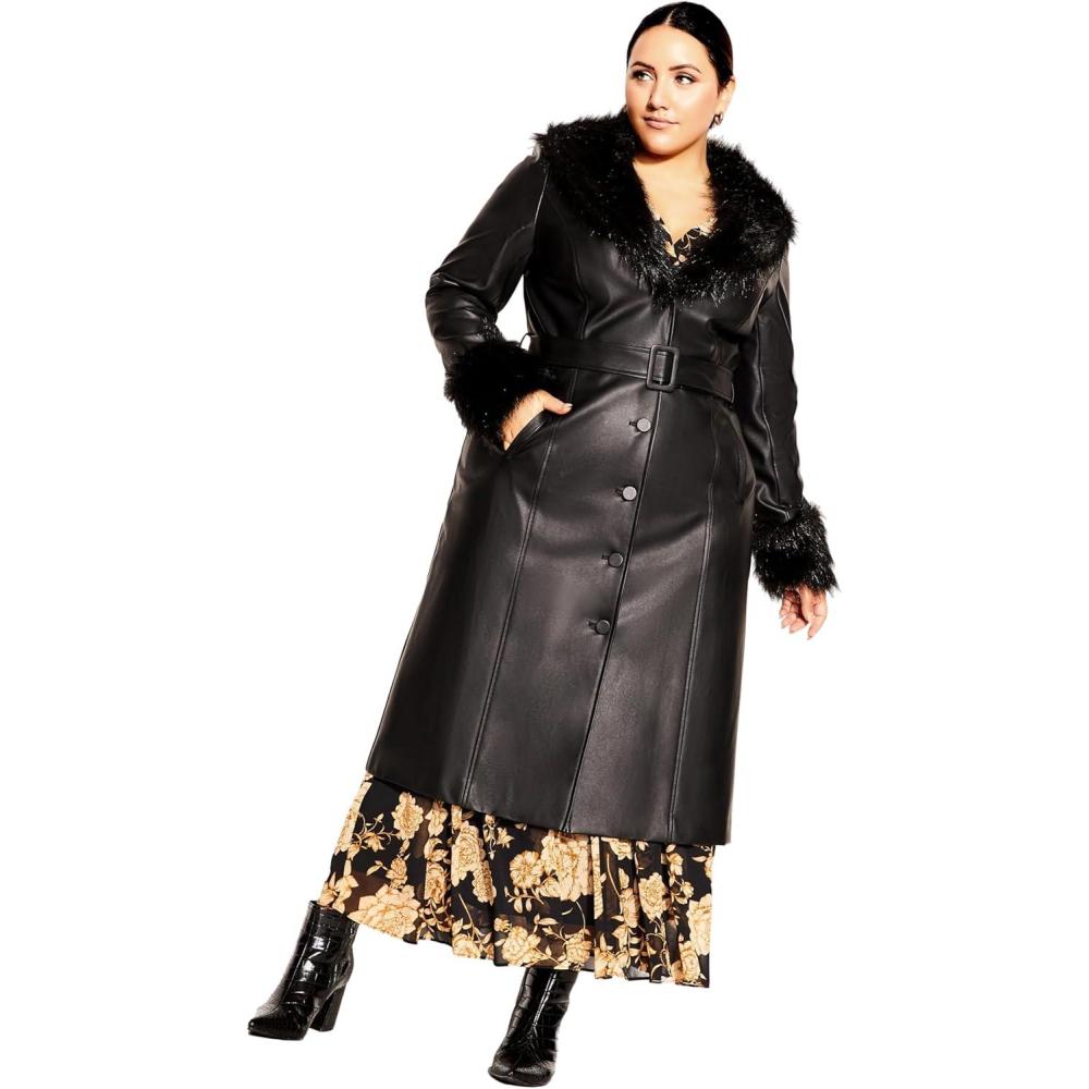 image:imageCity Chic womens City Chic Plus Size Coat Spanish RomanceBlack