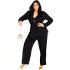 image:imageCity Chic Plus Size Jacket Audrie Collarless Textured JacketBlack