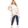 image:imageCity Chic Womens JacketFloral CrushIvory Fl Crush