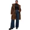 image:imageCity Chic Womens Plus Size Coat  Remi Leopard Faux FurLeopard