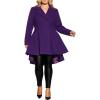 image:imageCity Chic Womens Plus Size Coat HI LO FrillPetunia