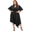 image:imageCity Chic Womens Plus Size Cocktail Dress  Scarlette FlutterBlack