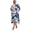 image:imageCity Chic Womens Plus Size Dress  Bea Floral Wrap MidiLimelight Floral