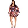 image:imageCity Chic Womens Plus Size Dress  Cherrie PrintAbstract Illusion