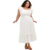 image:imageCity Chic Womens Plus Size Dress  Sweet Broderie MidiIvory