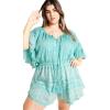 image:imageCity Chic Womens Plus Size Harlow Border Playsuit