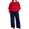 image:imageCity Chic Womens Plus Size Jumper JoJo PeplumRed