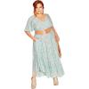 image:imageCity Chic Womens Plus Size Spirited Floral Maxi Dress