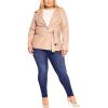 image:imageCity Chic womens City Chic Plus Size Jkt ChristineTaupe