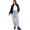 image:imageCity chic Womens Plus Size Jkt Ribbed BikerBlack