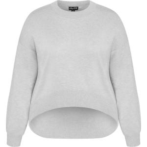 CITY CHIC Plus Size Sweater, Lilia Sweater(Grey Marle)