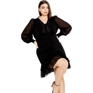 City Chic Lea Dress(Black)