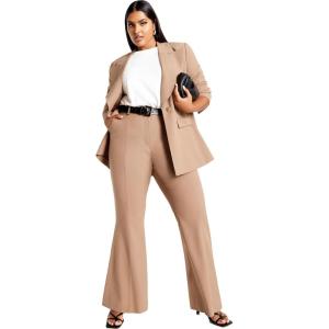 City Chic Plus Size Jacket, Sloane Jacket(Caramel)