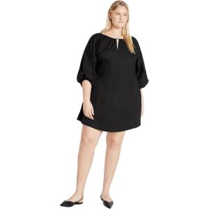 City Chic Womens Citychic Plus Size Dress Mini Jamie(Black)
