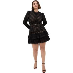 City Chic Womens Dress – Gabriella Lace(Black)