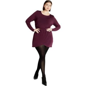 City Chic Womens Dress – Kasey(Plum)