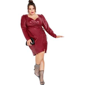 City Chic Women’s Dress-Cindy(True Red)