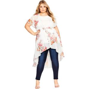 City Chic Women’s Jacket-Floral Crush(Ivory Fl Crush)