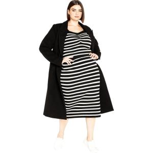 City Chic Women’s Maddie Stripe Skirt