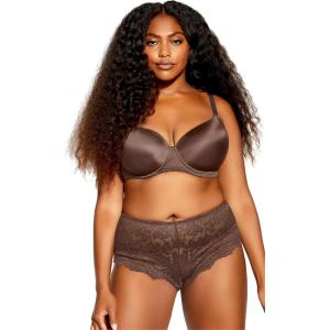 City Chic Women’s Plus Size Bra – Smooth & Chic T-Shirt(Espresso)