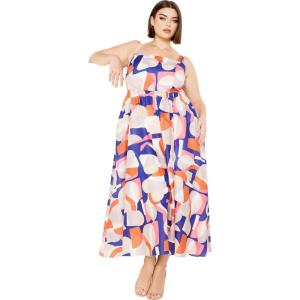 City Chic Women’s Plus Size Callie Dress(Funky Town)