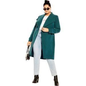 City Chic Women’s Plus Size Coat – So Chic(Alpine)