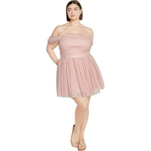 City Chic Women’s Plus Size Cocktail Dress – Lulu(Dusty Pink)
