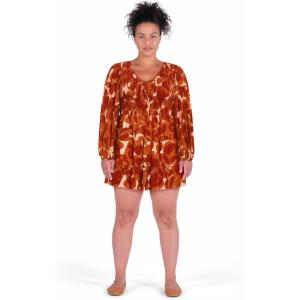 City Chic Women’s Plus Size Dress – Celine Luna Print(Red Print)