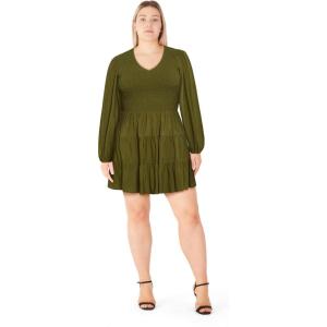 City Chic Women’s Plus Size Dress – Iris Arielle(Green)