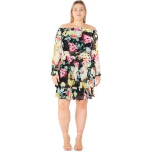 City Chic Women’s Plus Size Dress – Odessa(Black Bloom)