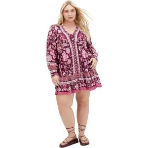 City Chic Women’s Plus Size Dress – Willow Mini(Kindred Spirit)